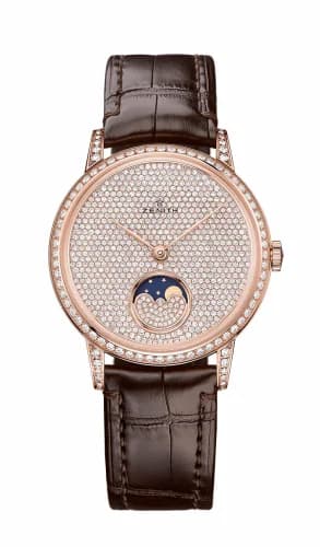 Zenith Elite Lady Moonphase Rose Gold / Diamond / Alligator 22.2320.690/79.C713