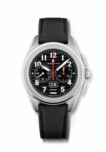 Zenith PILOT Big Date Flyback Stainless Steel / Black 03.4000.3652/21.I001