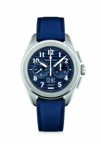 Zenith PILOT Big Date Flyback Stainless Steel / Blue / Boutique Edition 03.4000.3652/51.I003