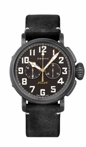 Zenith Pilot Type 20 Ton-Up Chronograph Aged Steel / Black 11.2432.4069/21.C900
