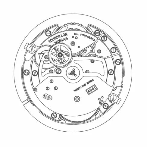 Zenith калибр El Primero 4041 C Zenith калибр El Primero 4041 C
