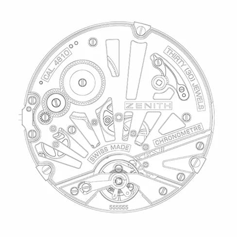 Zenith калибр El Primero 4810C Zenith калибр El Primero 4810C