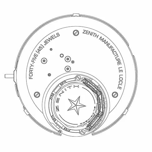 Zenith калибр El Primero 8804 Zenith калибр El Primero 8804