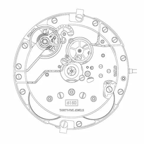 Zenith калибр Elite 6150 Zenith калибр Elite 6150